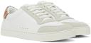 Burberry Leather, Suede and Check Cotton Sneakers , Size: 43.5