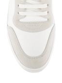 Burberry Leather, Suede and Check Cotton Sneakers , Size: 43.5