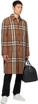 Burberry Leather, Suede and Check Cotton Sneakers , Size: 43.5
