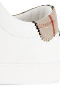 Burberry Leather, Suede and Check Cotton Sneakers , Size: 43.5