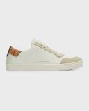 Burberry Leather, Suede and Check Cotton Sneakers , Size: 45.5