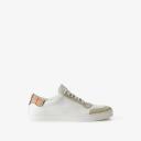 Burberry Leather, Suede and Check Cotton Sneakers , Size: 45.5