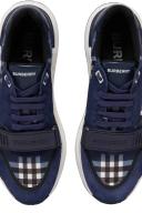 Burberry Navy Check Sneakers