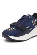 Burberry Navy Check Sneakers