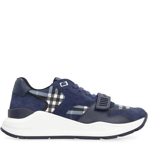 Burberry Navy Check Sneakers