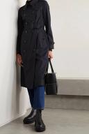 Burberry The Long Chelsea Heritage Trench Coat , Size: 14, Blue