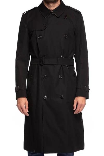 Burberry The Long Kensington Heritage Trench Coat , Size: 54, Black
