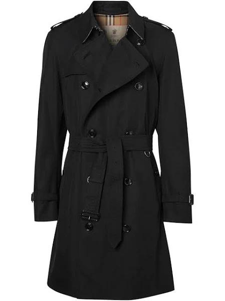 Burberry The Mid-length Chelsea Heritage Trench Coat Black