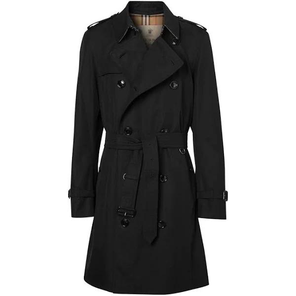 Burberry The Mid-length Chelsea Heritage Trench Coat , Size: 44, Black