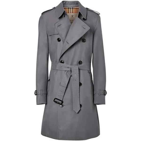 Burberry The Mid-length Chelsea Heritage Trench Coat , Size: 48, Grey