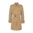 Burberry The Mid-length Kensington Heritage Trench Coat , Size: 44, Yellow