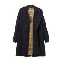 Burberry The Mid-length Kensington Trench Coat , Size: 48, Black