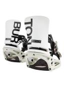 Burton Cartel x Est Snowboard Bindings 2022 - White / Gray / Logo | Snowboard Bindings