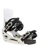 Burton Cartel x Est Snowboard Bindings 2022 - White / Gray / Logo | Snowboard Bindings