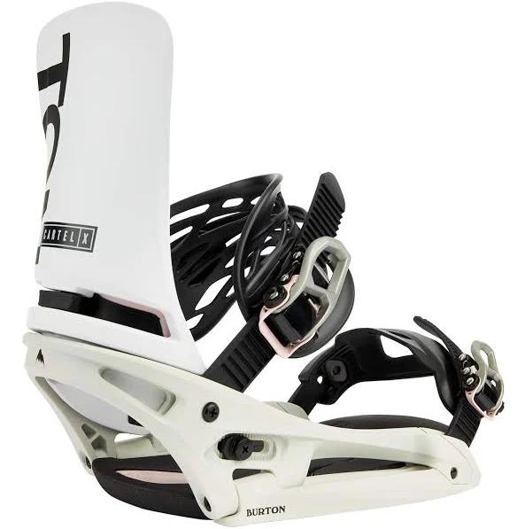 Burton Cartel x Est Snowboard Bindings 2022 - White / Gray / Logo | Snowboard Bindings