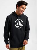 Burton Family Tree Pullover Hoodie - True Black | Hooded Jumpers