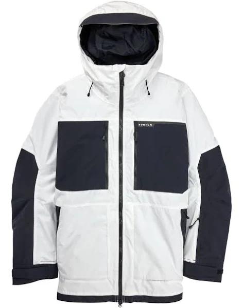 Burton Frostner 2L Jacket White Black - XS