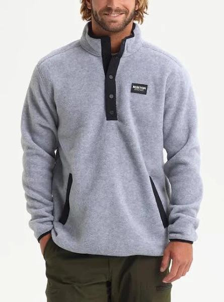 Burton Hearth Fleece Pullover Gray Heather