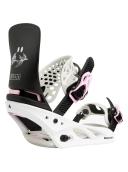 Burton Lexa x Re:Flex Womens Snowboard Bindings - Black White Roses