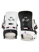 Burton Lexa x Re:Flex Womens Snowboard Bindings - Black White Roses