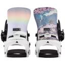 Burton Lexa x Re:Flex Womens Snowboard Bindings - Black White Roses