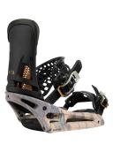 Burton Malavita Est Snowboard Binding 2022 - Dark Gray / Print | Snowboard Bindings