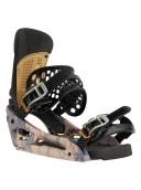 Burton Malavita Est Snowboard Binding 2022 - Dark Gray / Print | Snowboard Bindings
