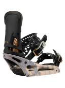 Burton Malavita Est Snowboard Binding - Dark Gray/Print - 2022