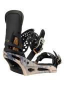 Burton Malavita Re:Flex Snowboard Binding 2022 - Dark Gray / Print | Snowboard Bindings