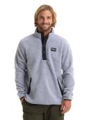 Burton Men's Hearth Fleece Pullover , Gray Heather (XS)