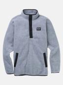 Burton Men's Hearth Fleece Pullover , Gray Heather (XS)
