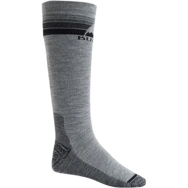 Burton Men's Midweight Emblem Socks - Gray Heather | Snow Socks