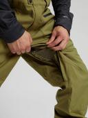 Burton Men's Reserve 2L Bib Pants - Martini Olive | Snowboard Pants