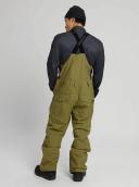 Burton Men's Reserve 2L Bib Pants - Martini Olive | Snowboard Pants