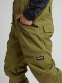 Burton Men's Reserve 2L Bib Pants - Martini Olive | Snowboard Pants