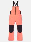 Burton Men's Reserve 2L Bib Pants - Tetra Orange/True Black | Snowboard Pants