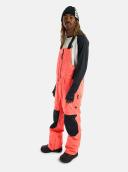 Burton Men's Reserve 2L Bib Pants - Tetra Orange/True Black | Snowboard Pants