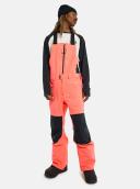 Burton Men's Reserve 2L Bib Pants - Tetra Orange/True Black | Snowboard Pants