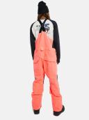 Burton Men's Reserve 2L Bib Pants - Tetra Orange/True Black | Snowboard Pants