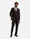 Burton Mens Essential Plain Tailored Suit Trousers Black 38R