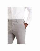 Burton Mens Essential Skinny Suit Trousers Light Grey 32R