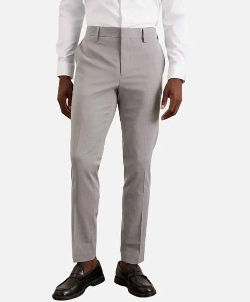 Burton Mens Essential Skinny Suit Trousers Light Grey 32R