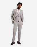 Burton Mens Essential Slim Suit Trousers Light Grey 40R