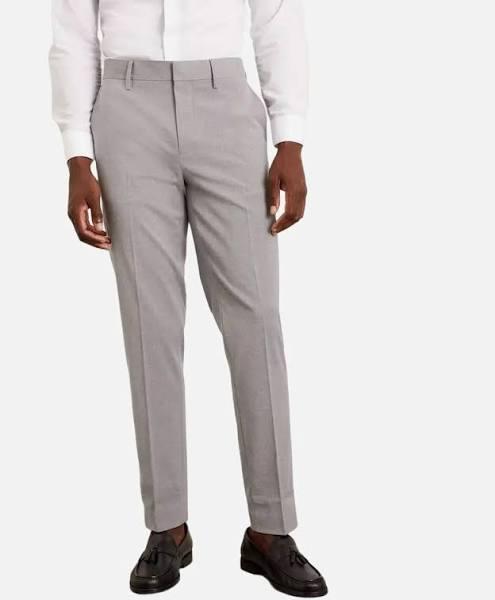 Burton Mens Essential Slim Suit Trousers Light Grey 40R