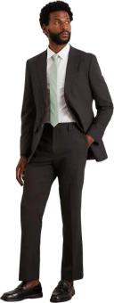 Burton Mens Essential Tailored Suit Trousers Charcoal 44R