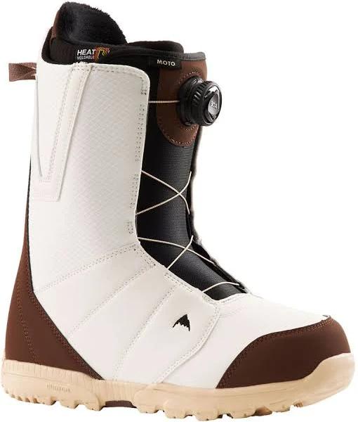 Burton Moto Boa Snowboard Boots - White/Brown - 2022