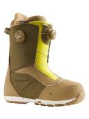 Burton Ruler Boa Snowboard Boot 2022 - Tan / Olive / Yellow | Snowboard Boots