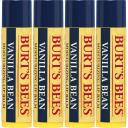 Burts Bees 100% Natural Moisturizing Lip Balm, Vanilla Bean - 4 Tubes