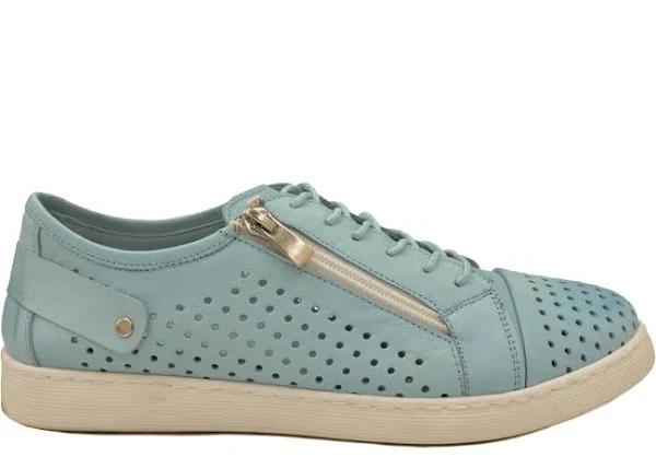 Cabello Comfort EG17 Womens Leather European Leather Casual Shoes - 8 AUS or 39 EUR / Blue