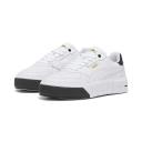 Cali Court Leather Women's Sneakers in White/Black, Size 10 by Puma